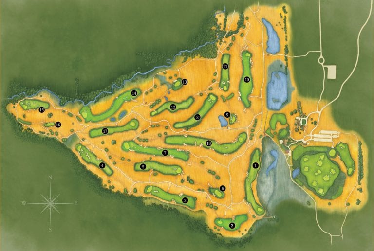 Golf Course Map & Overview Golfer's Paradise in Wisconsin Nature