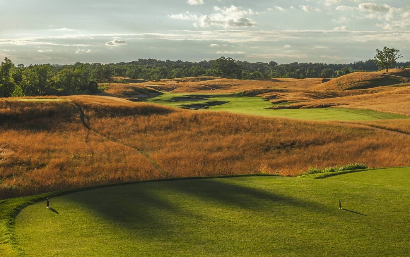 Aerial photo of Erin Hills golf course